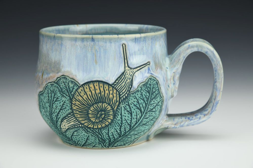 Snail and Kale Mug