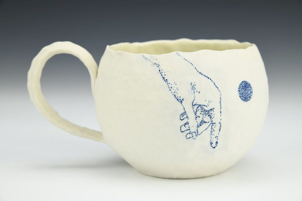 Stippled Hand Mug