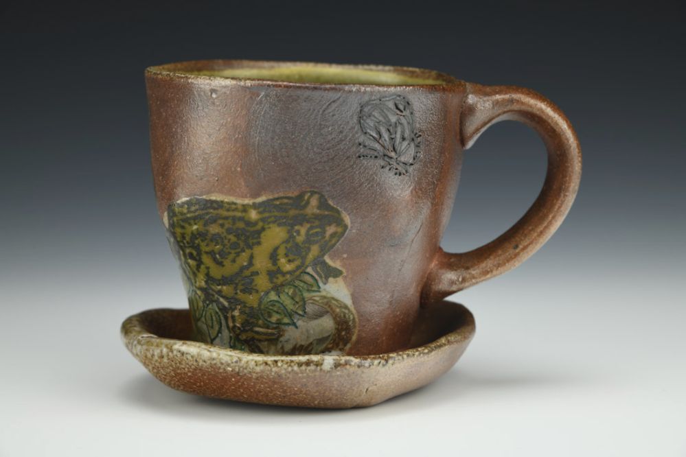 Toad Teacup and Saucer