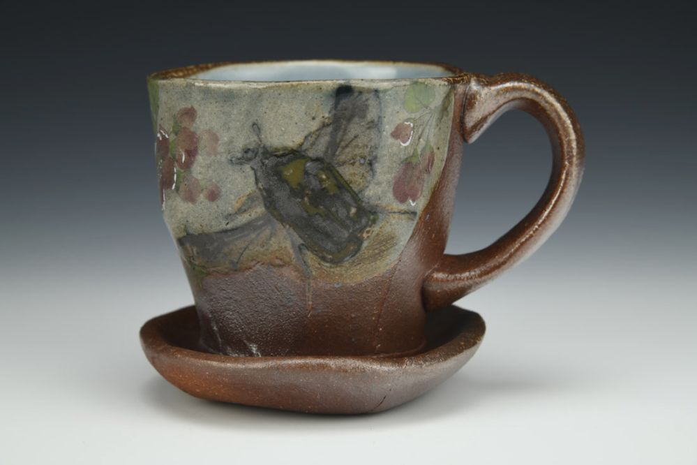 Beetle Teacup and Saucer