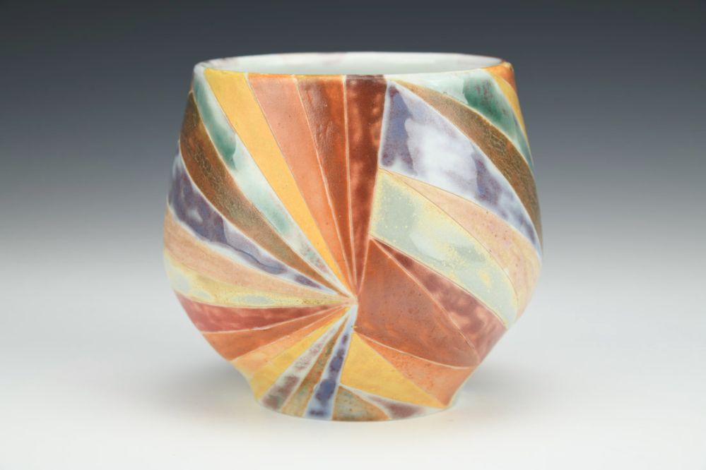 Rainbow Carved Cup