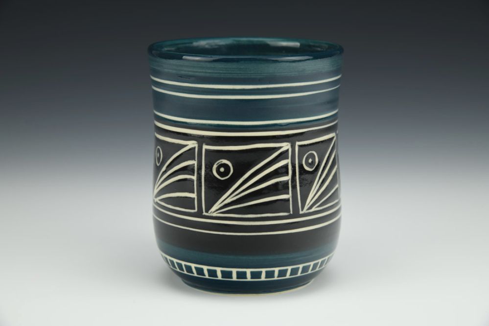 Black On Blue Tumbler