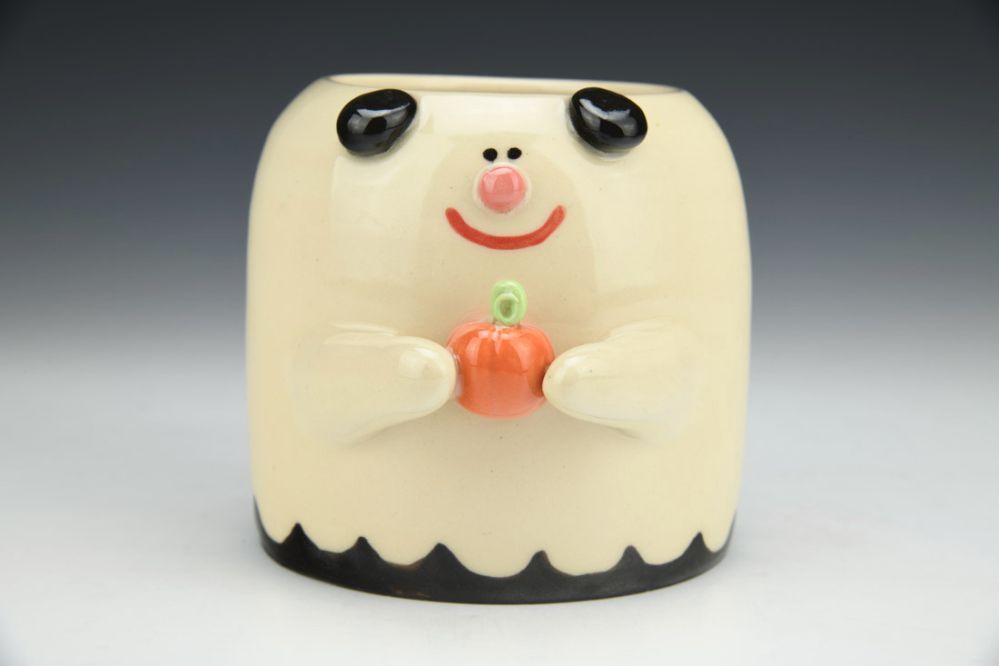 Large Ghost Dog Vase