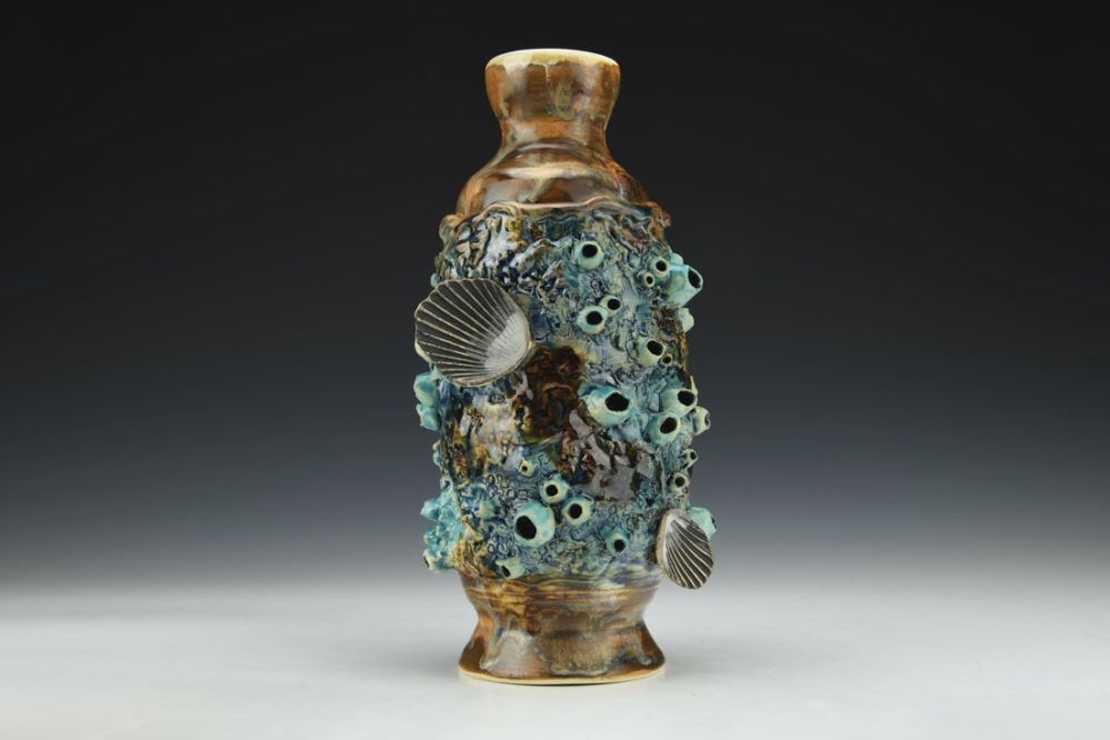 Ocean Sunset Bottle Vase