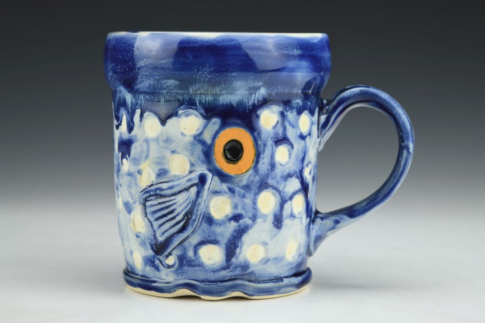 Blue Fish Mug