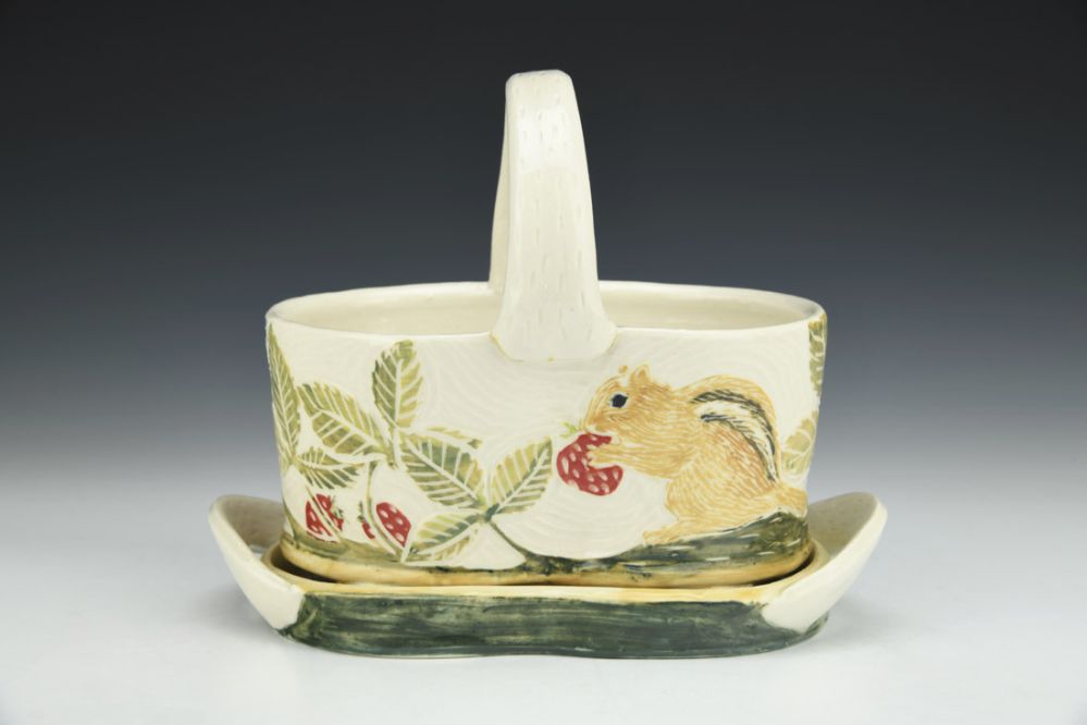 Berry Basket with Strawberry Thief