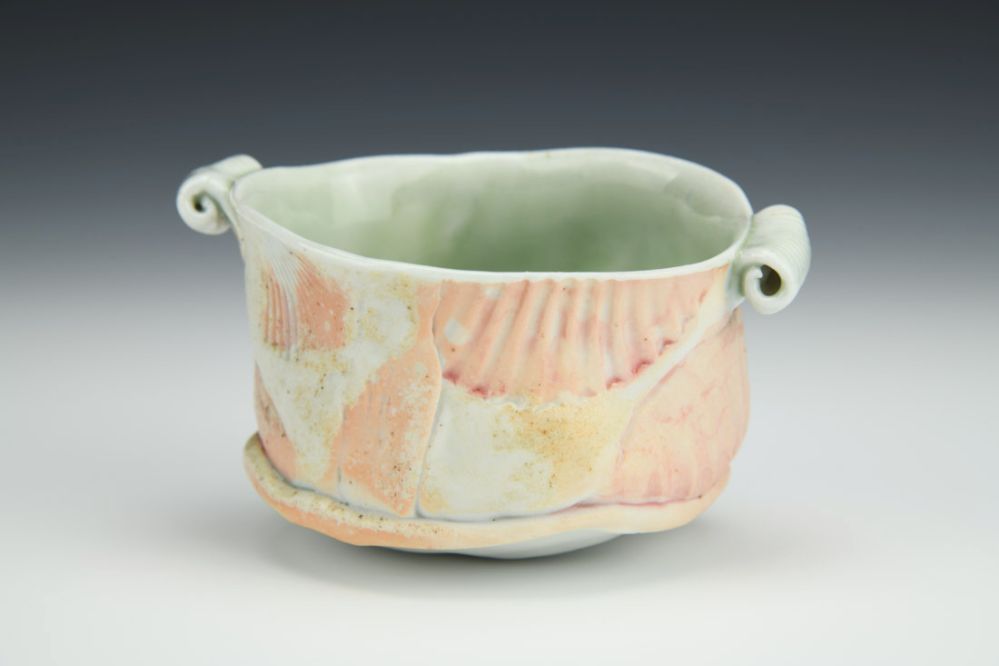 Oblong Cup with Pink