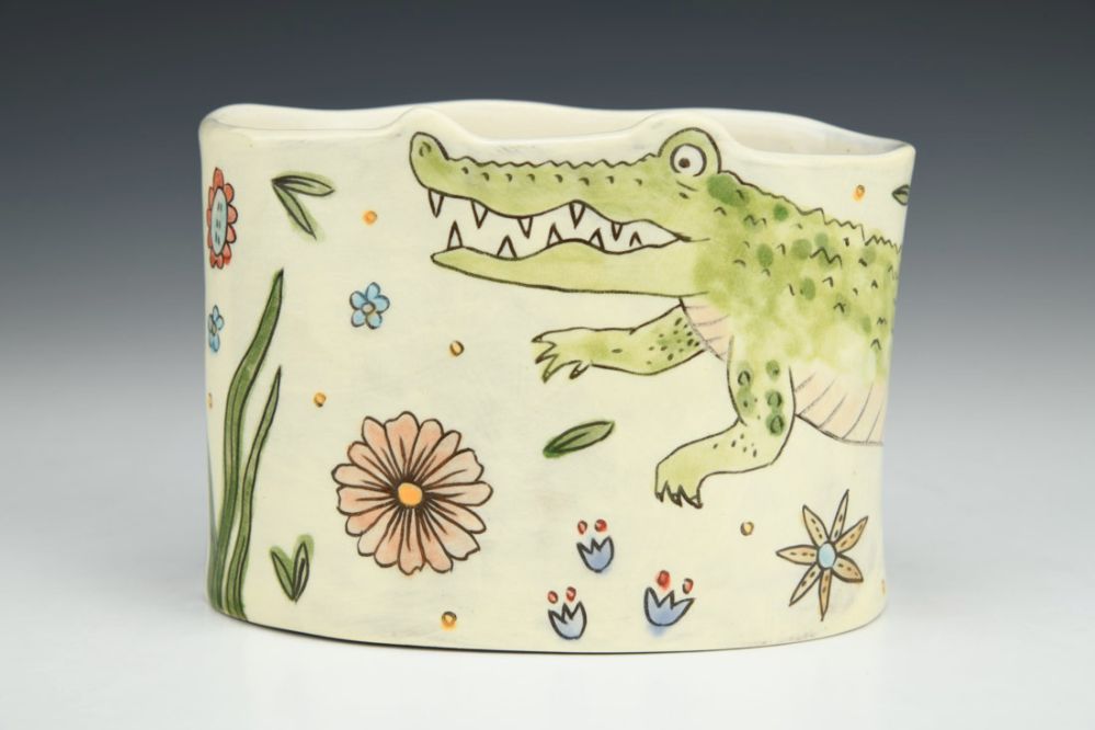 Gator Vase