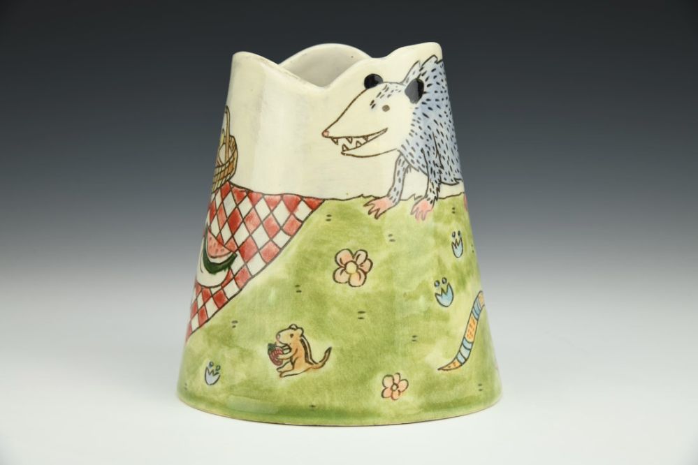 Opossum Picnic Vase