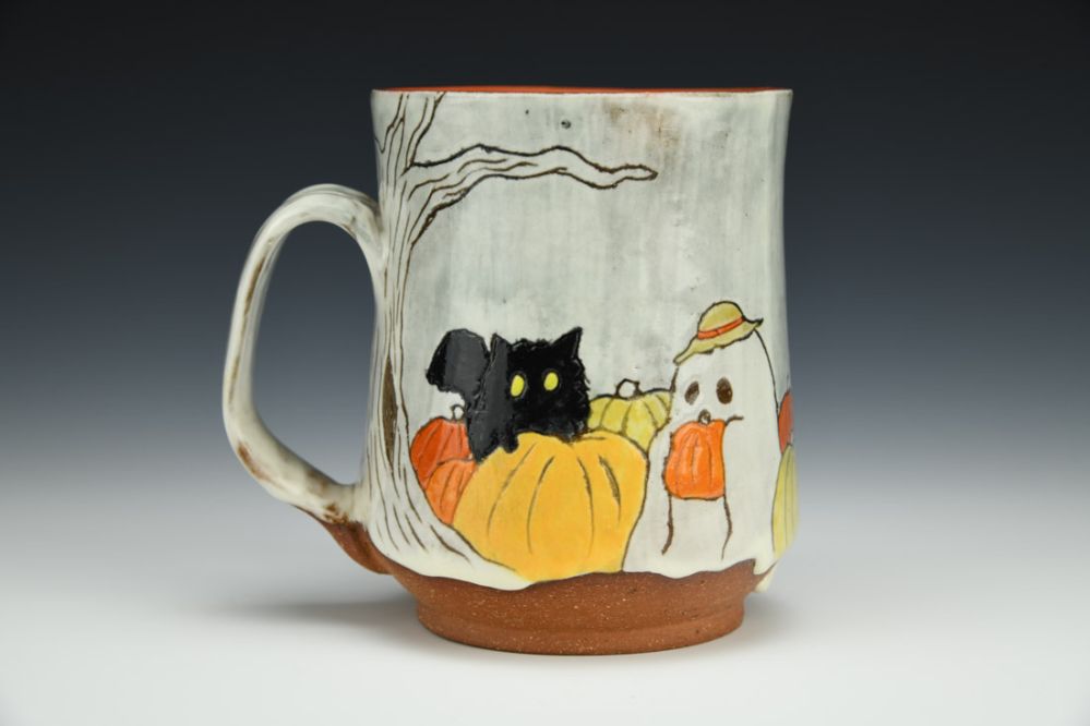 Ghost and Kitty Mug