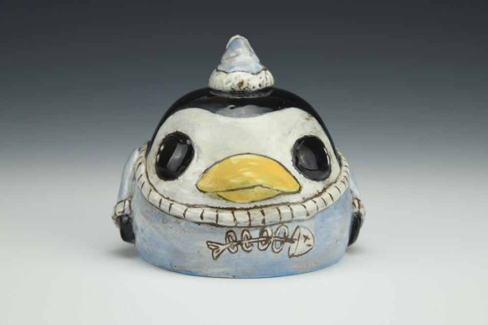 Sweater Penguin Figurine