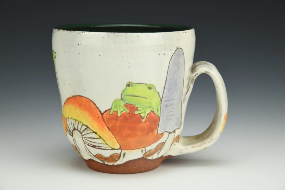 Mushroom and Frog Mug