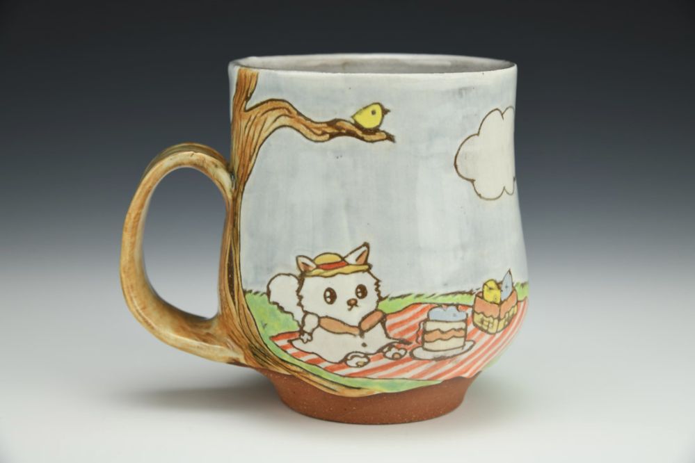 Kitty Cat Picnic Mug