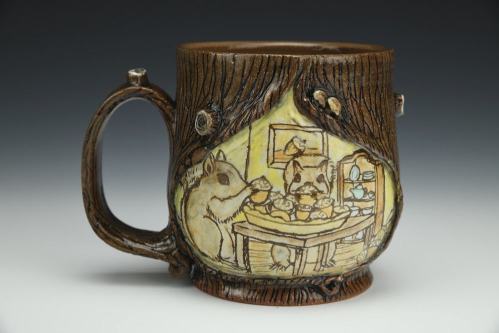 Squirrel Stump Mug