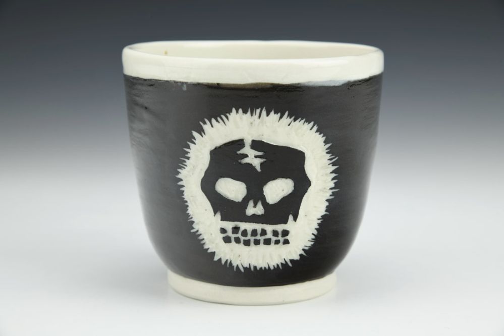 Two Skull - Ceramic Skull Society Cup