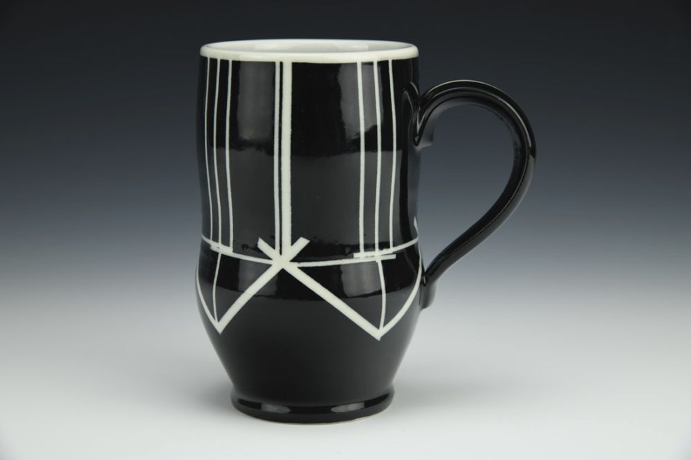 Black and White Bodice Cup