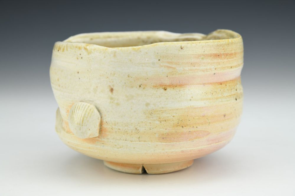White Shino Seashell Cup