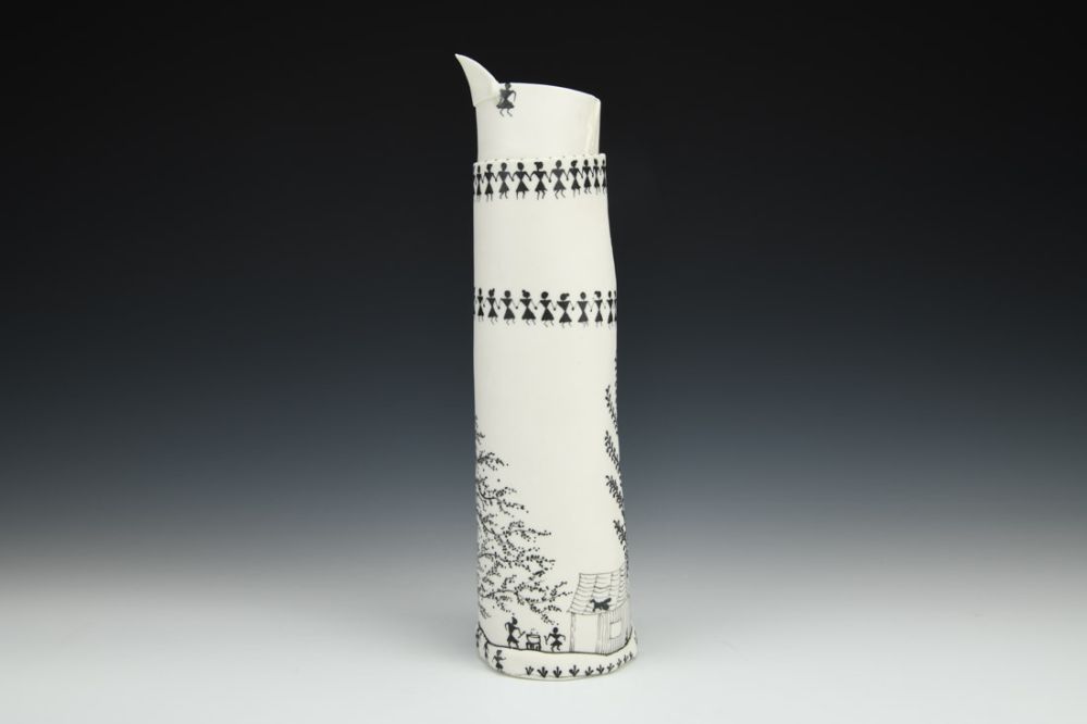 Folk Song - Tribal Art Vase 