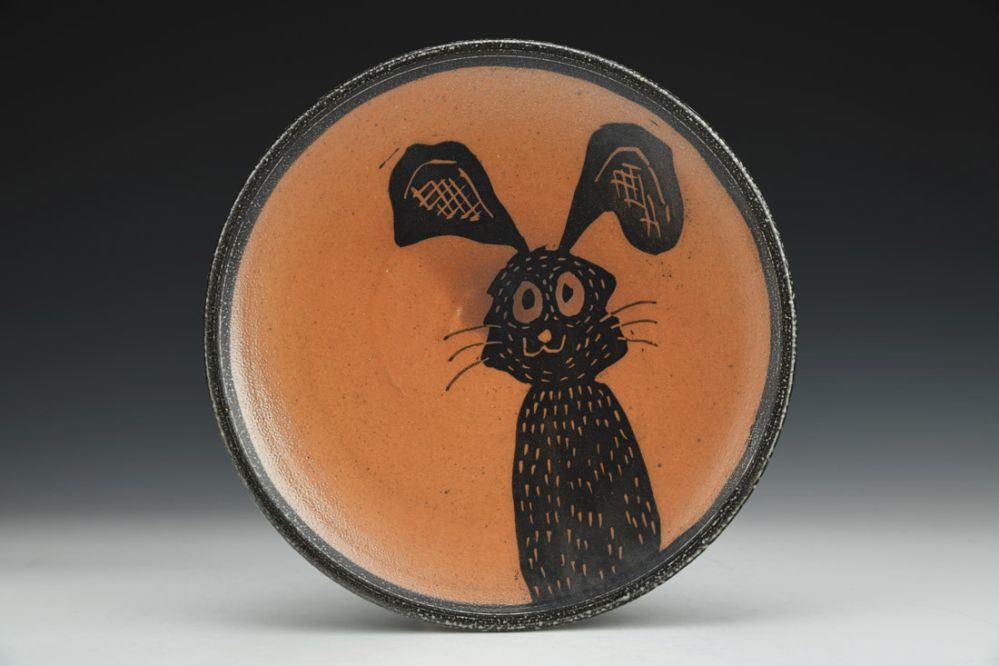 Plate with Rabbit