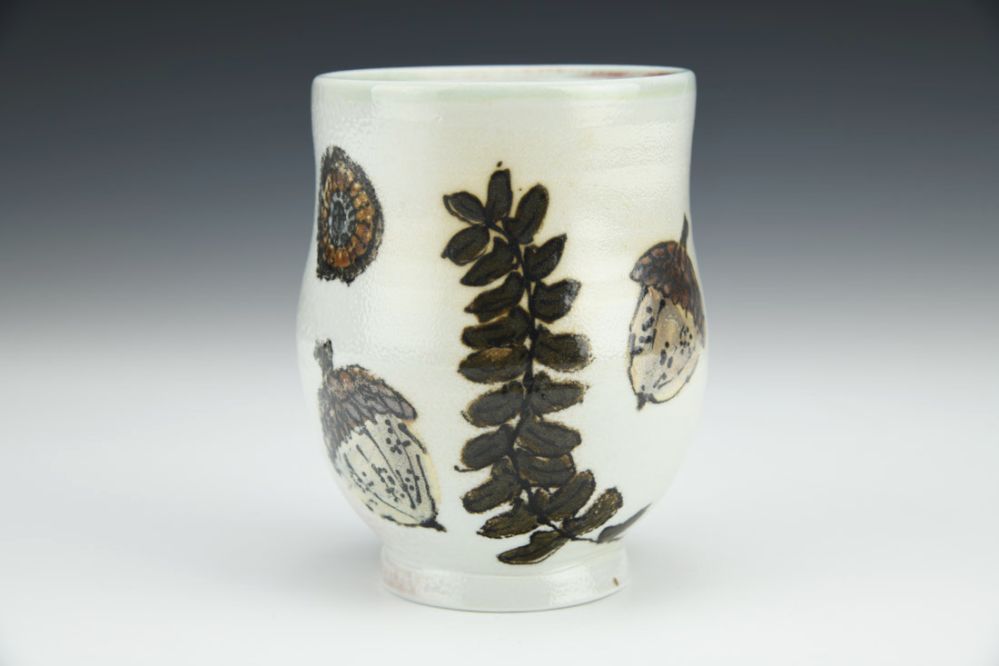 Winter Ferns and Acorns Cup