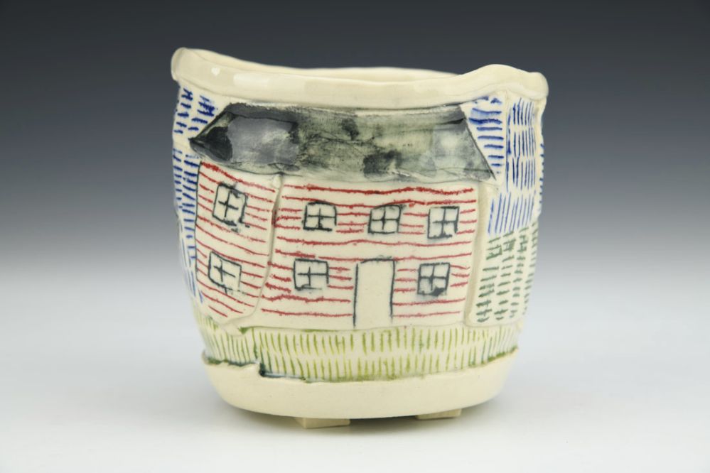 House, Bird, Mountain