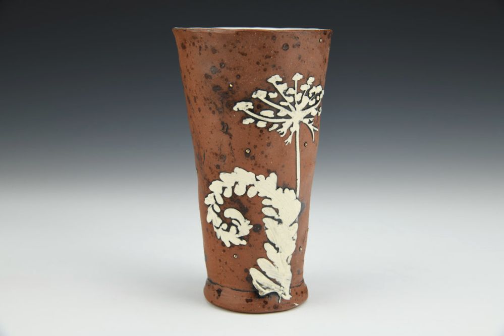 Trumpetweed and Fern Tumbler