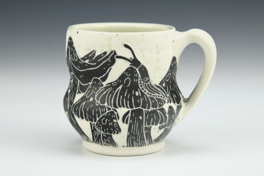 Pink Wax Cap Espresso Mug