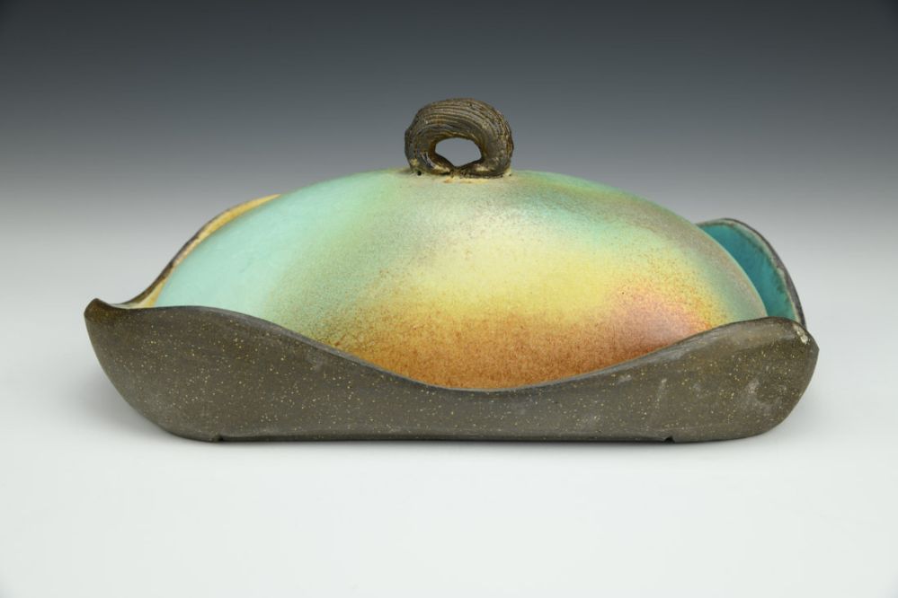 Turquoise Butter Dish