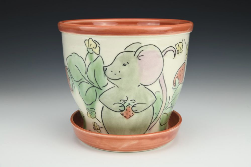 Mouse Planter and Plate
