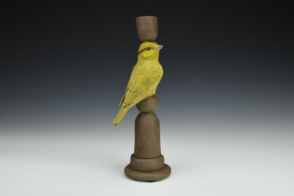 Worm-eating Warbler Candlestick