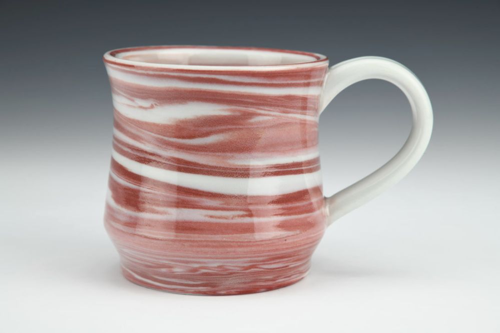 Red Swirl Mug