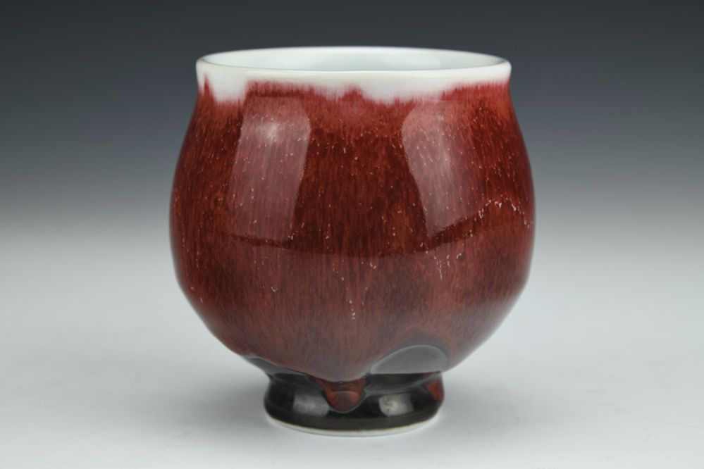 Flowing Copper Red Cup