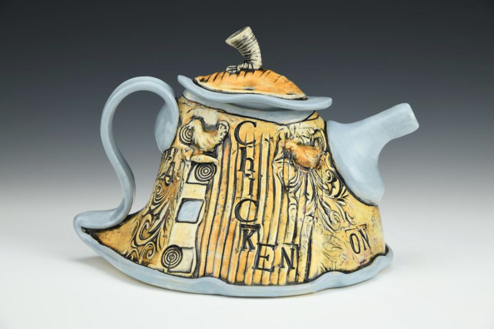 Chicken On Every Pot Teapot