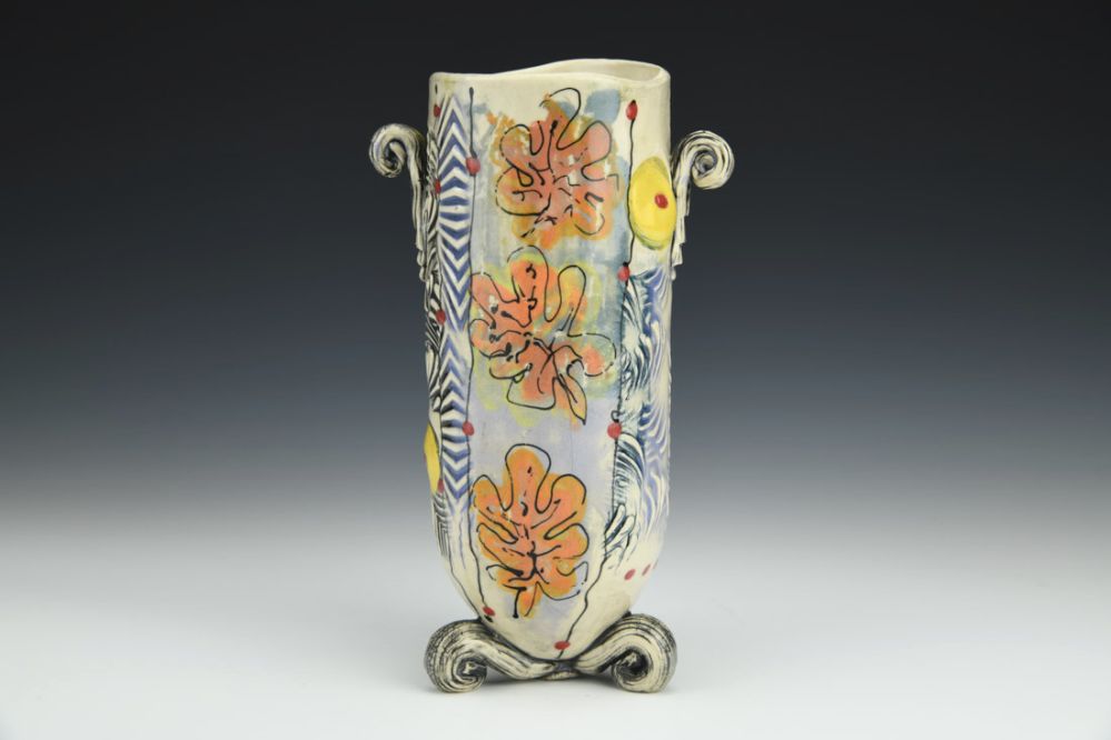 Vase with Flower Decals