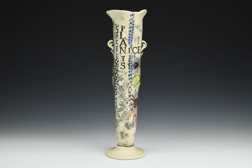 Joy/Flowers Vase