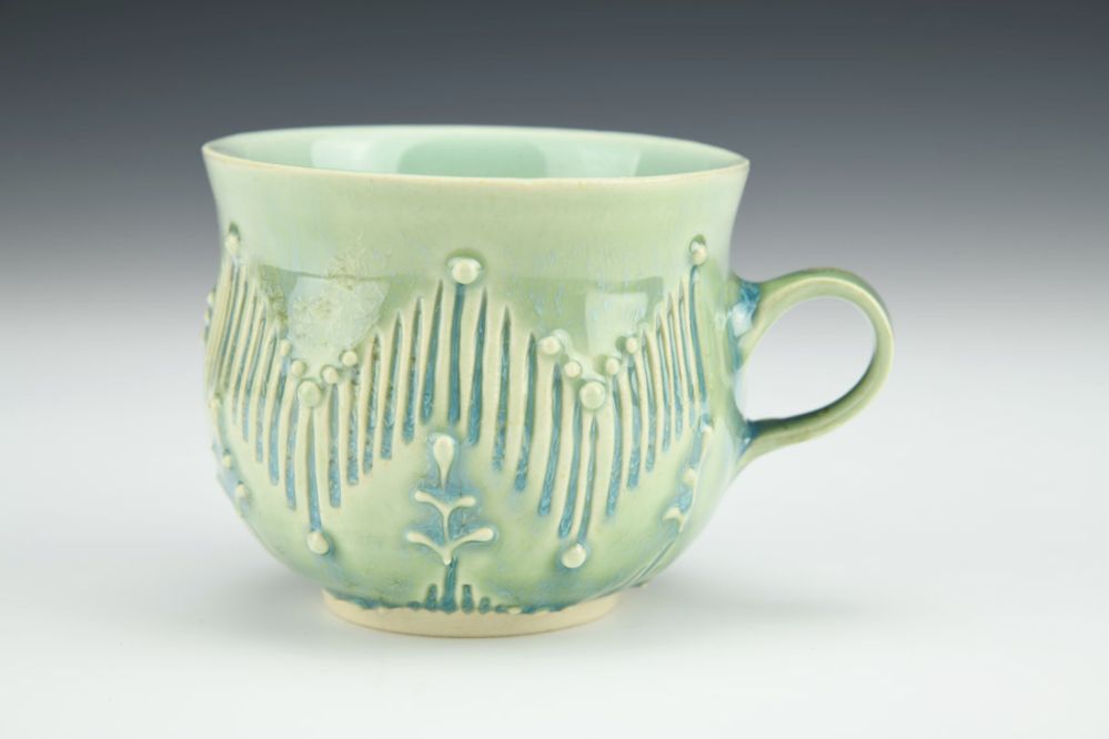 Turquoise Cappuccino Cup