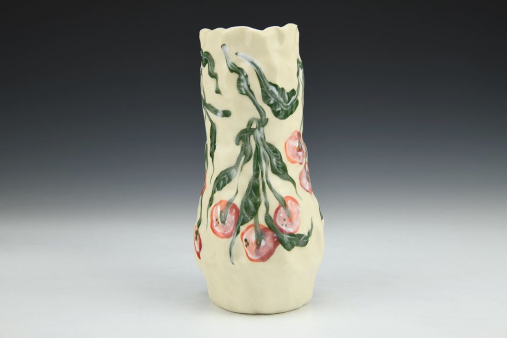 Cherry Season - Coil Built Vase