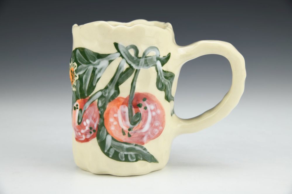 Cherry Portrait - Coil Built Mug