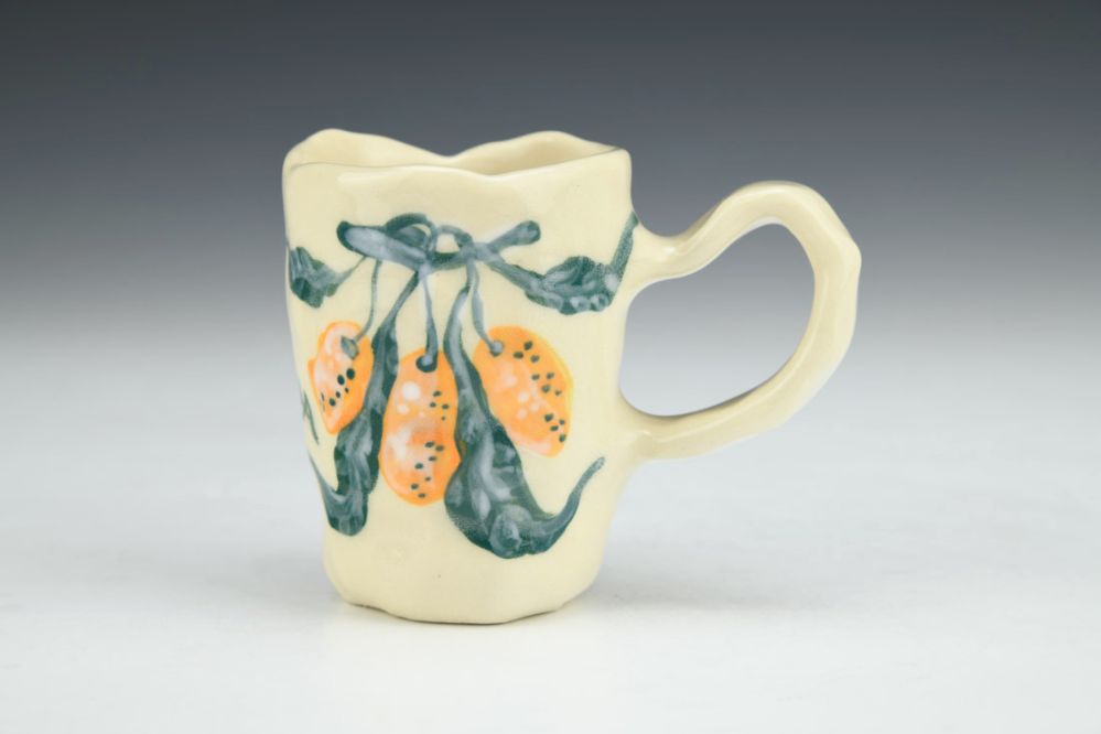 Kumquat Season - Coil Built Espresso Mug