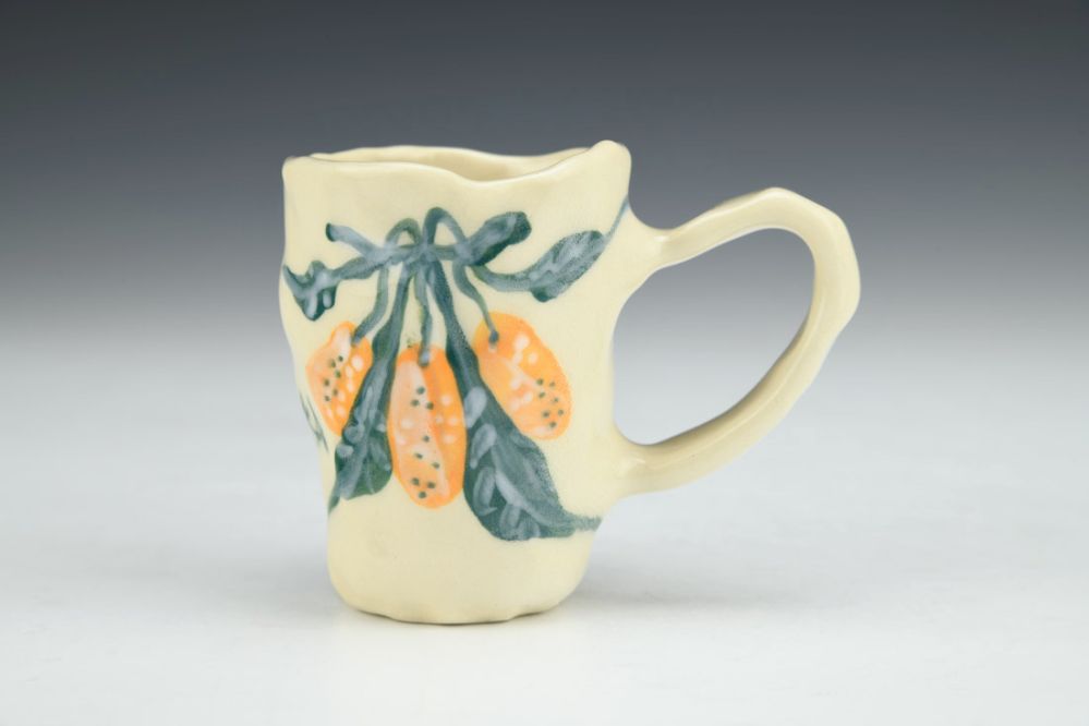 Kumquat Season - Coil Built Espresso Mug