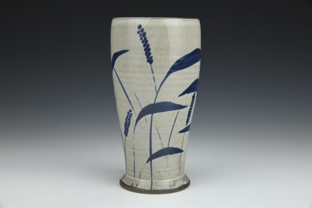 Tumbler with Grass Brushworks