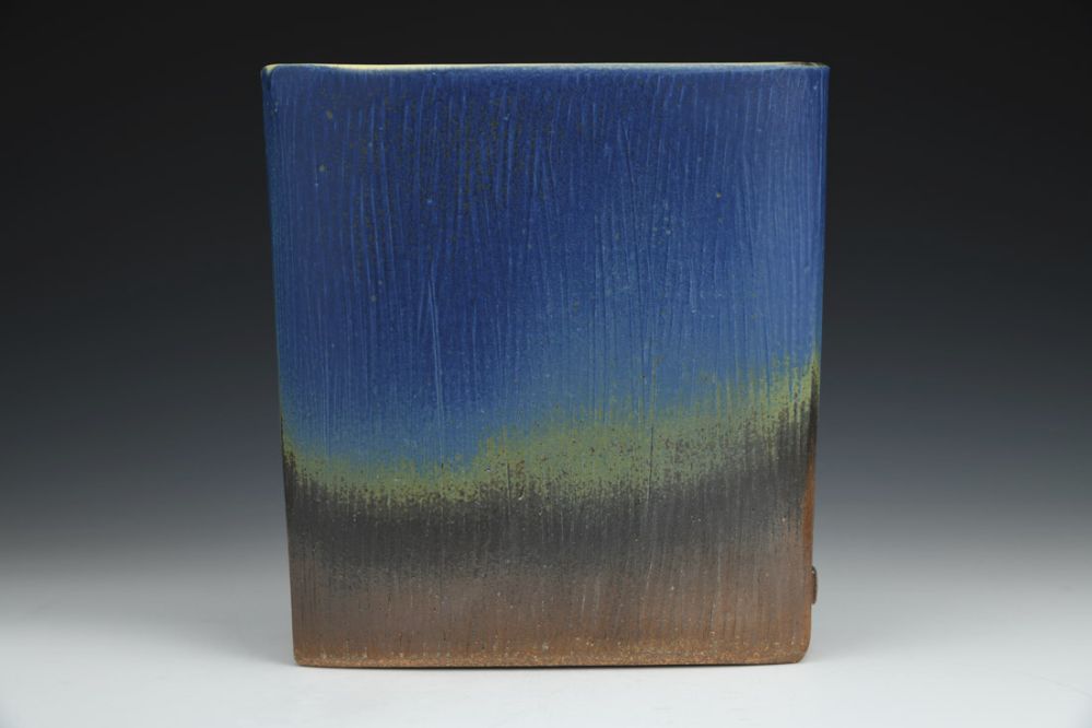 Oblong Vase - Night Sky on Mountain Ridge