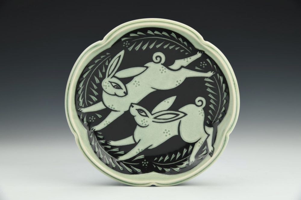 Bunnies in Love Plate