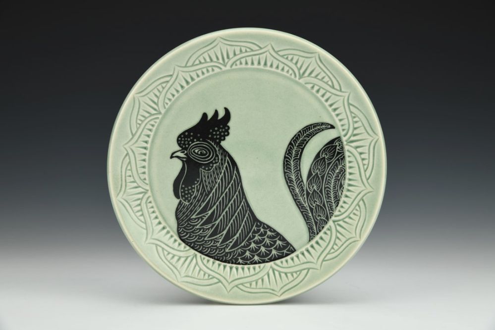 Rooster Plate