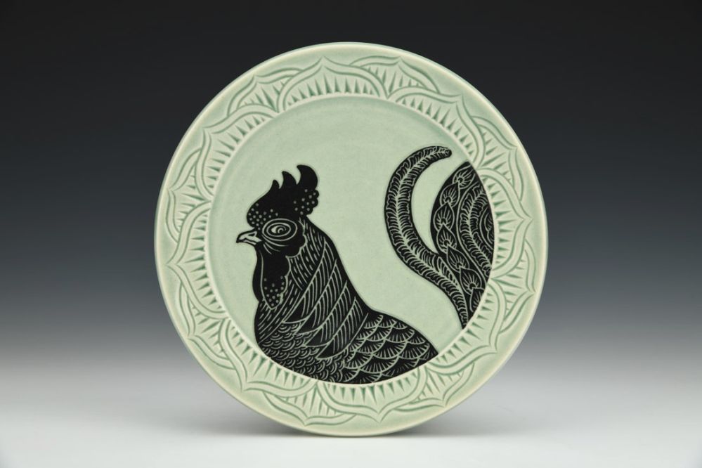 Rooster Plate