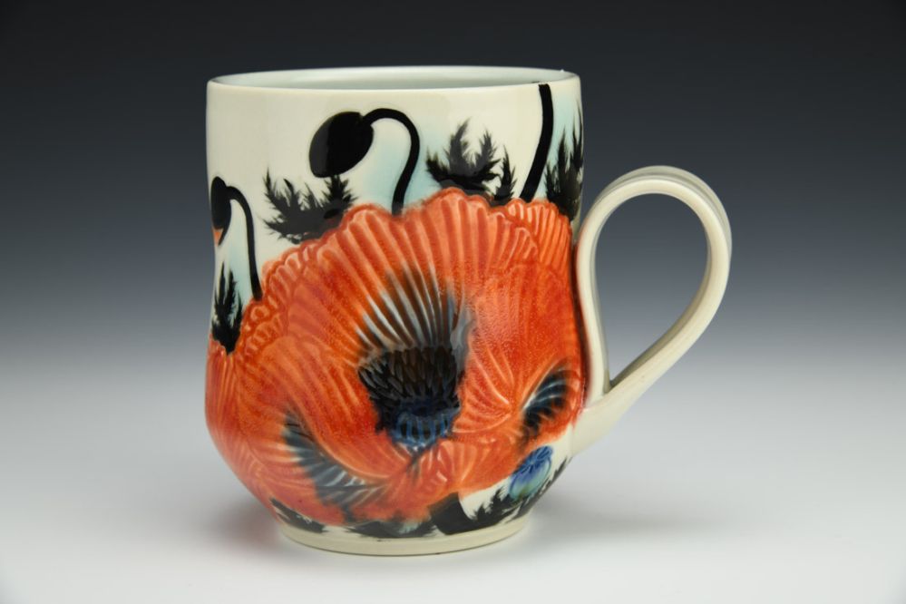 Red Poppy Mug