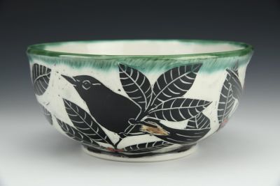 Catbirds in Wild Coffee Bowl