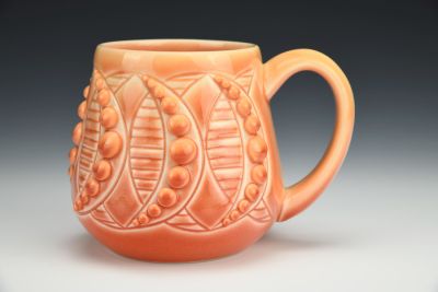 Orange and Red Mug