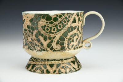 Green Lace Mug