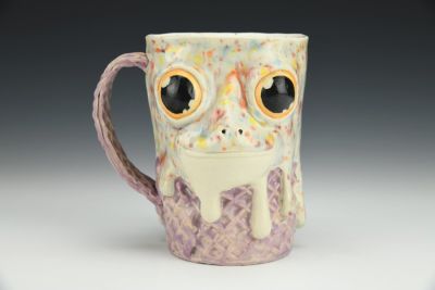 Rainbow/Purple Frog Ice Cream Mug